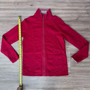 Tommy Bahama Men Red Stand-Up Collar Reversible Full Zip Jacket Size XL‎